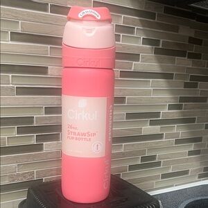 Cirkul Pink StrawSip Flip Bottle - 26oz